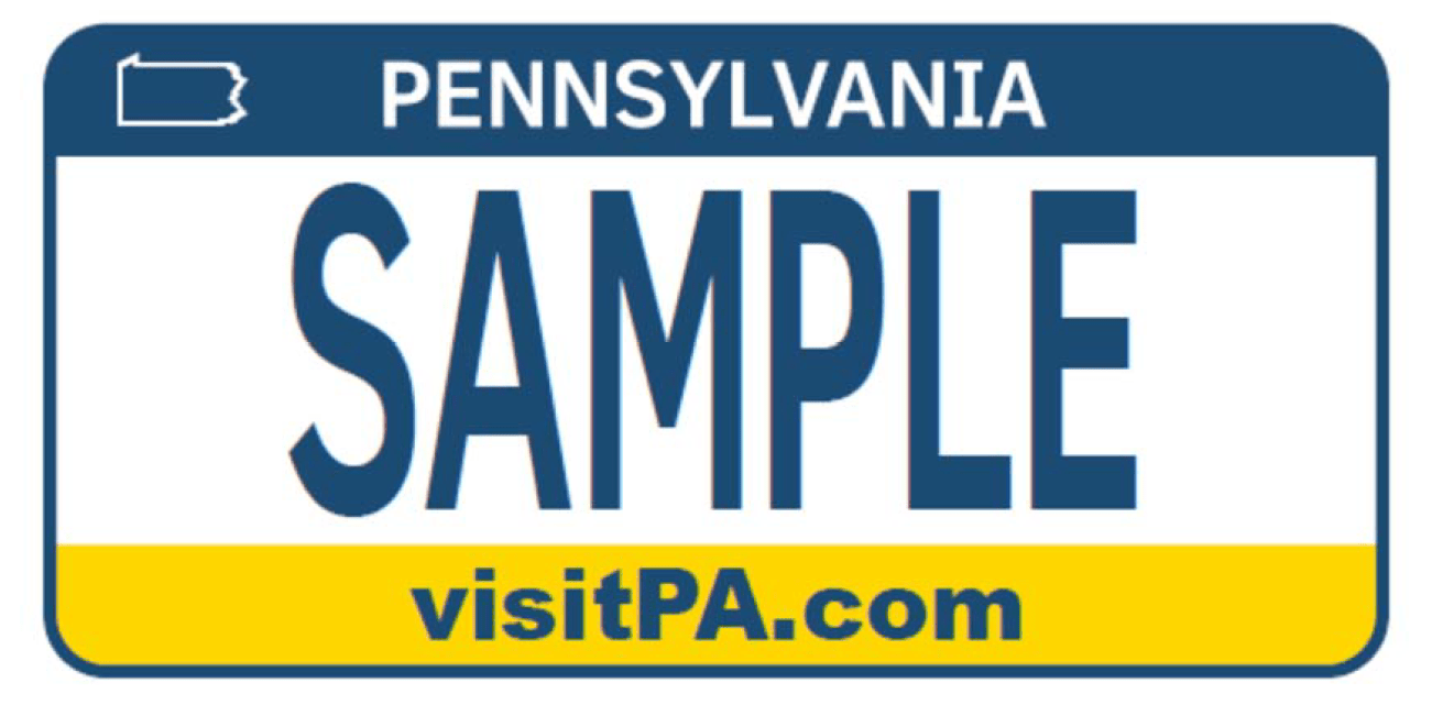 New pa license plate design