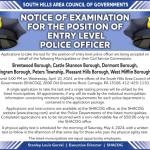 Application – Notice Of Examination For The Position Of Entry Level Police Officer