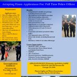 We’re Hiring! Accepting Exam Applications for: Full Time Police Officer